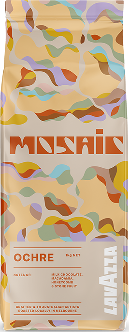 Mosaic Lavazza Ochre coffee bag